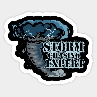 Geographical Storm Chaser Weather Condition Gift Storm Chasing Expert Sticker